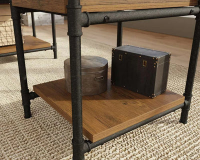 Teknik-Office-Iron-Foundry-Double-Pedestal-Desk-in-Checked-Oak-Finish_2
