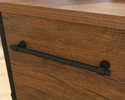 Teknik-Office-Iron-Foundry-Double-Pedestal-Desk-in-Checked-Oak-Finish_7