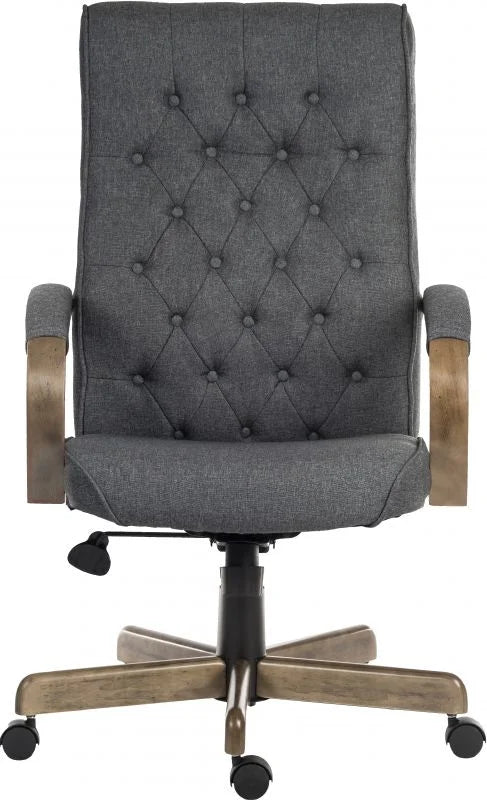 Teknik-Office-Warwick-Traditional-Executive-Office-Chair-Grey-Fabric-3
