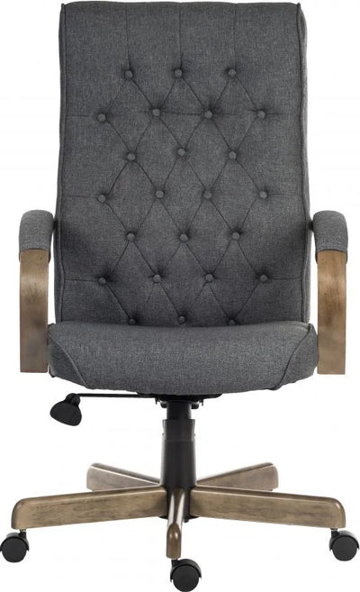 Teknik-Office-Warwick-Traditional-Executive-Office-Chair-Grey-Fabric-3