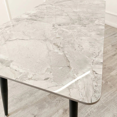 Titan 1.4 Black Dining Table with Sintered Stone Top