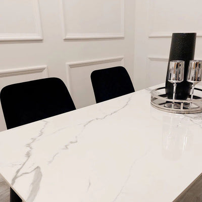 Titan 1.4 Black Dining Table with Sintered Stone Top