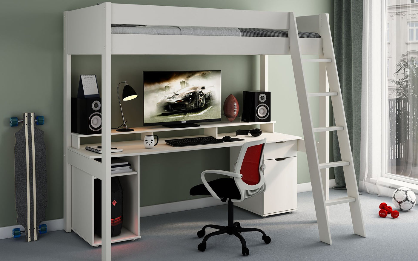 Noomi Tera Solid Wood Gaming Highsleeper