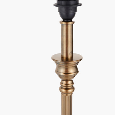 pacific-lifestyle-Canterbury-Antique-Brass-Metal-Floor-Lamp-Base-with-Rene-45cm-Light-Grey-Velvet-Cylinder-Lampshade_6