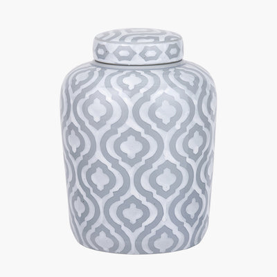 pacific-lifestyle-Celia-Grey-and-White-Ceramic-Geo-Pattern-Lidded-Ginger-Jar_1