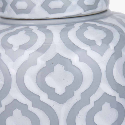 pacific-lifestyle-Celia-Grey-and-White-Ceramic-Geo-Pattern-Lidded-Ginger-Jar_4