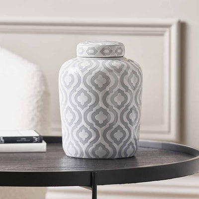 pacific-lifestyle-Celia-Grey-and-White-Ceramic-Geo-Pattern-Lidded-Ginger-Jar_6