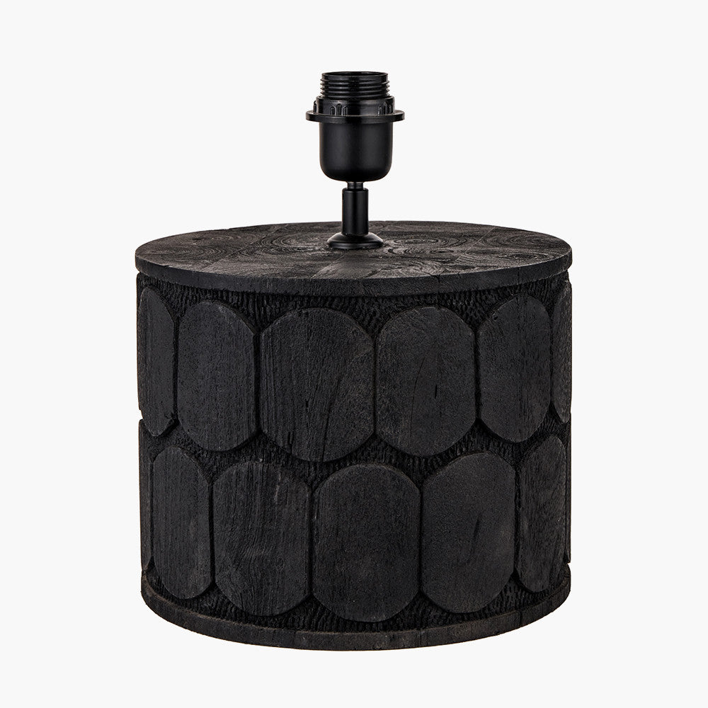 pacific-lifestyle-Cezara-Embossed-Black-Wood-Wide-Table-Lamp-Base-with-Lino-40cm-White-Self-Lined-Linen-Cylinder-Lampshade_2