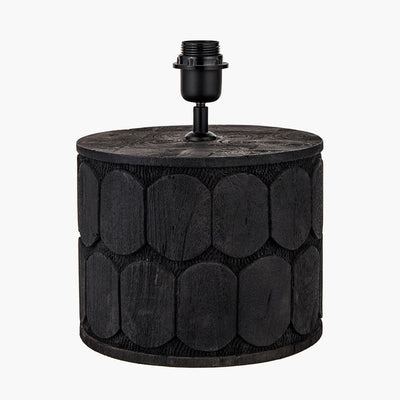 pacific-lifestyle-Cezara-Embossed-Black-Wood-Wide-Table-Lamp-Base-with-Lino-40cm-White-Self-Lined-Linen-Cylinder-Lampshade_2