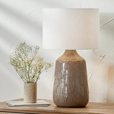 pacific-lifestyle-Coco-Grey-Gloss-Arch-Design-Stoneware-Table-Lamp-Base-with-Lino-35cm-Grey-Self-Lined-Linen-Cylinder-Lampshade_11