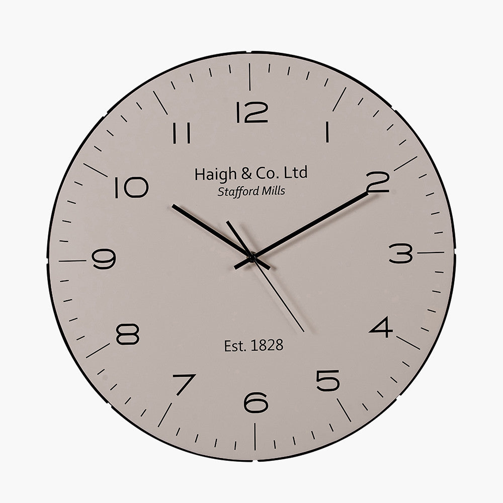 pacific-lifestyle-Cream-and-Black-Dome-Glass-Wall-Clock_1