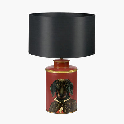 pacific-lifestyle-Dachshund-Red-Hand-Painted-Metal-Table-Lamp-Base-with-Zara-40cm-Black-Silk-Cylinder-Lampshade_10