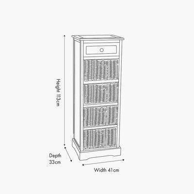 pacific-lifestyle-Devonshire-Putty-Pine-Wood-1-Drawer-4-Basket-Tall-Unit_Dimensions