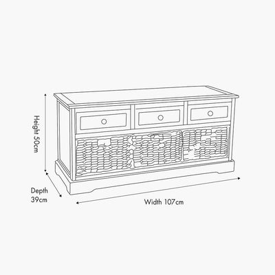 pacific-lifestyle-Devonshire-Putty-Pine-Wood-3-Drawer-3-Basket-Unit_Dimensions