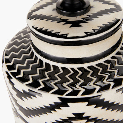 pacific-lifestyle-chirala-black-and-white-tall-ikat-ceramic-table-lamp-base-with-bow-40cm-raspberry-velvet-cylinder-lampshade_5
