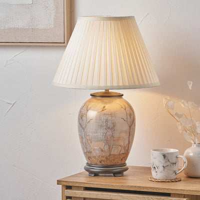 pacific-lifestyle-deer-medium-glass-table-lamp-base-with-bacall-35cm-almond-silk-knife-pleat-empire-lampshade_11