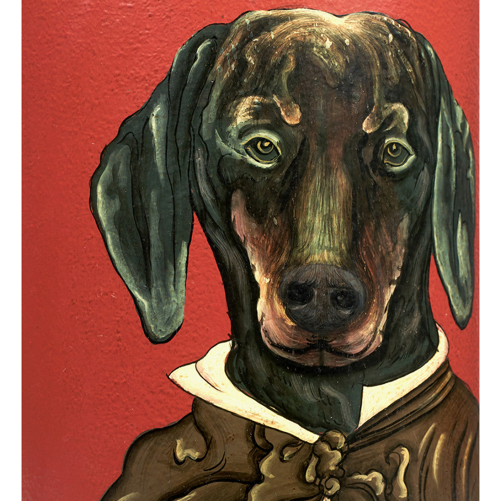 pacific-lifestyleDachshund-Red-Hand-Painted-Metal-Table-Lamp-Base-with-Henry-35cm-Mulberry-Handloom-Cylinder-Lampshade_9
