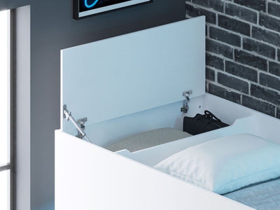 Recoil Shuttle LED Gaming High Sleeper Small Double White